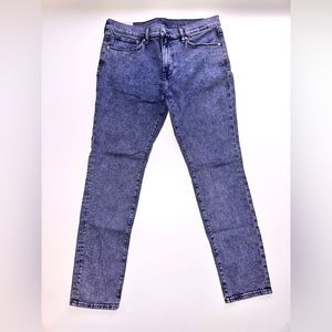 H&M Men’s Skinny Fit Blue and Faded Pink Wash, Size 36/32